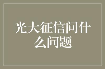 光大征信究竟在問什么？—— 深度解析企業信用調查與評估的核心維度